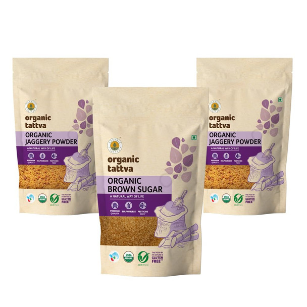Organic Tattva Organic Jaggery Powder|70.4Oz|4.4lbs