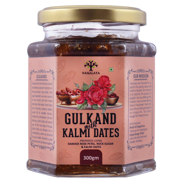 Vanalaya Natural Organic Gulkand|10.56Oz|0.66lbs