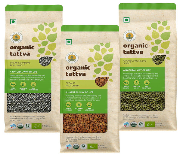 Organic Tattva, Organic Kala (Black) Chana|52.8Oz|3.3lbs