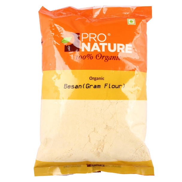 Pro Nature Organic 100% Organic Besan, 500g|17.6Oz|1.1lbs