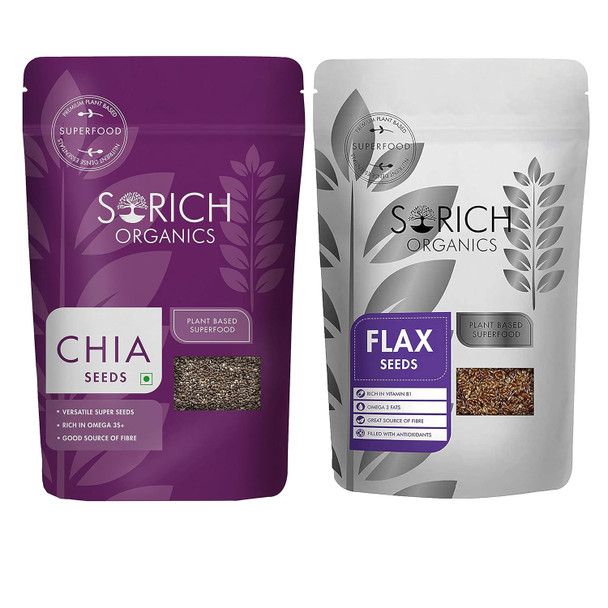 Sorich Organics Raw USDA Organic Flax Seeds|15.84Oz|0.99lbs