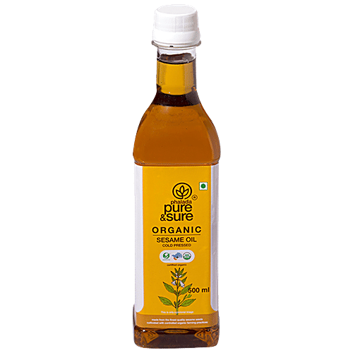 Organic Sesame Oil - Cold Pressed, Nutty Flavour|17.6Oz|1.1lbs