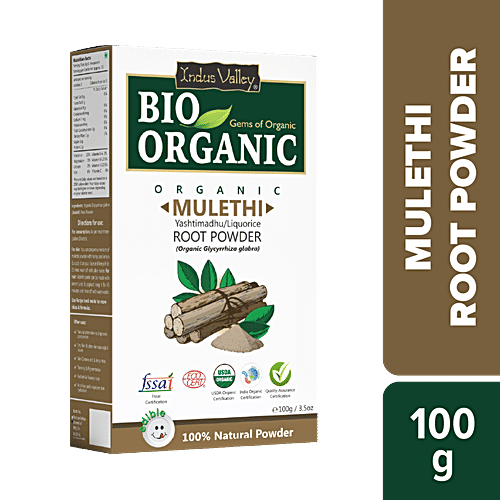 Bio Organic Pure Mulethi Root Powder For Hair & Skin Care|3.52Oz|0.22lbs