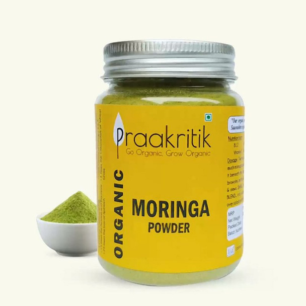 Praakritik B12 Organic Moringa Powder|3.52Oz|0.22lbs
