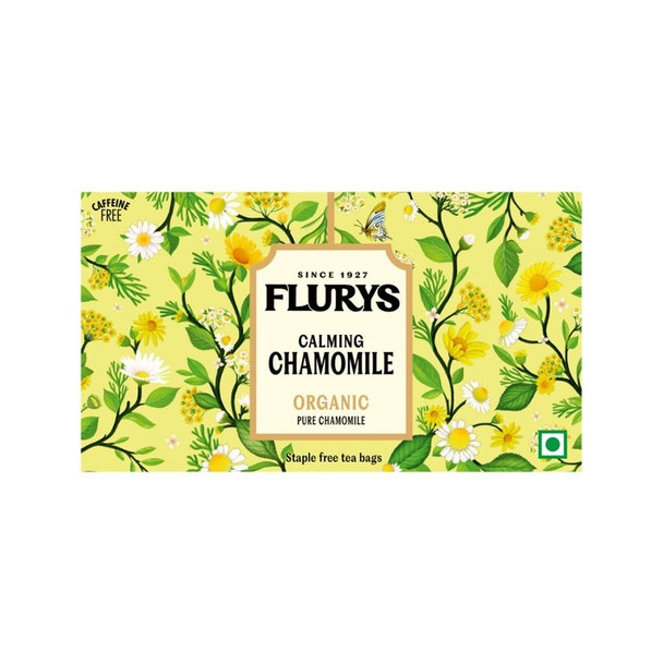Flurys Pure Chamomile Organic Tea Bags|5.28Oz|0.33lbs