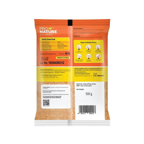 Pro Nature Organic Daliya (Broken Wheat)|17.6Oz|1.1lbs