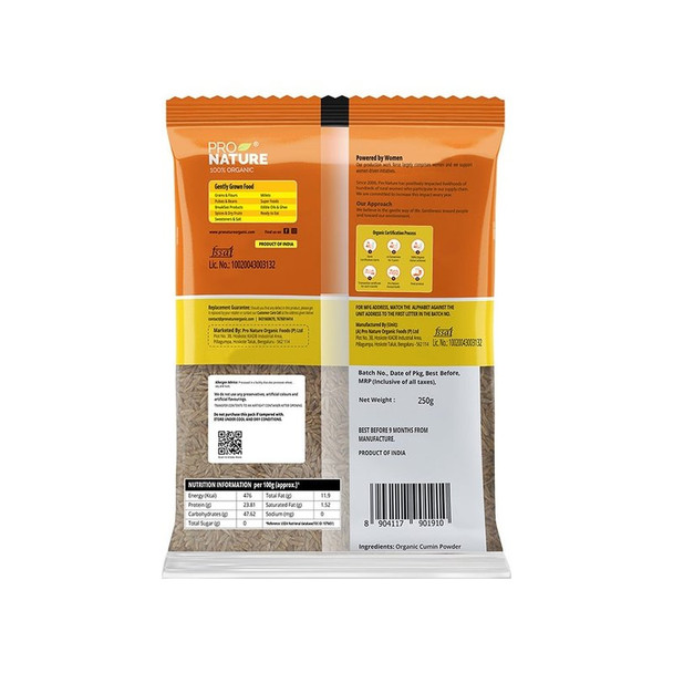 Pro Nature Organic Cumin Seeds / Jeera Seeds|8.8Oz|0.55lbs