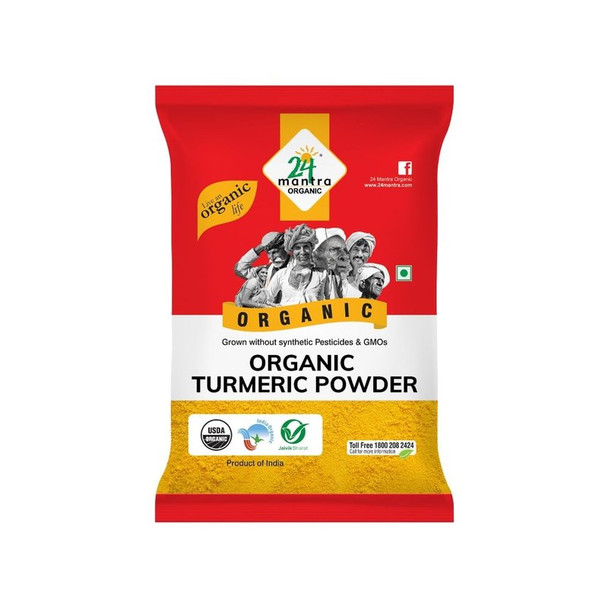 24 Mantra Organic Turmeric Powder|200g|7.04Oz|
