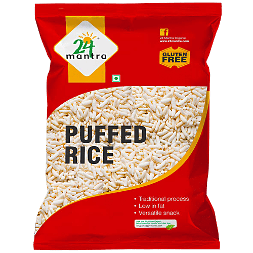 24 Mantra Organic Organic - Puffed Rice/Kadle Puri|24 M, 200 g