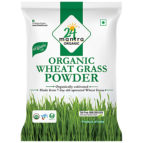 24 Mantra Organic Wheat Grass Powder|100 g