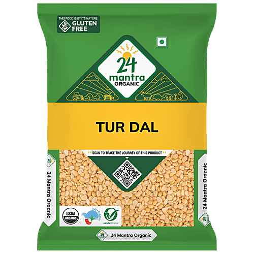 24 Mantra Organic Organic Toor Dal/Togari Bele|1 kg