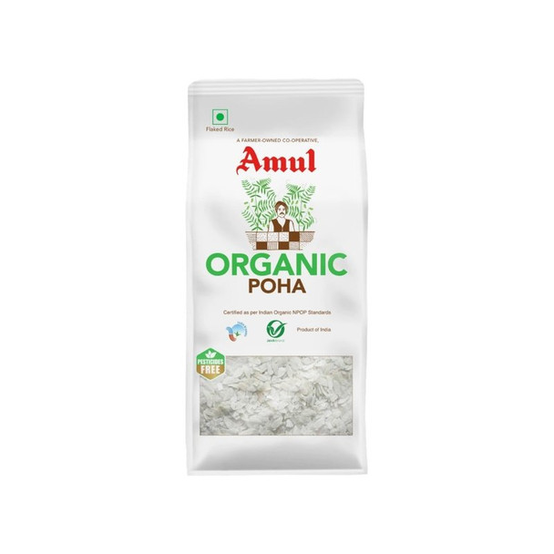 Amul Organic White Poha|500 g