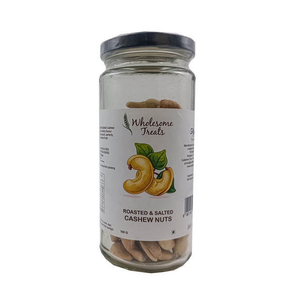 AVADATA ORGANICS Golden Roasted & Salted Cashew Nuts|100 g