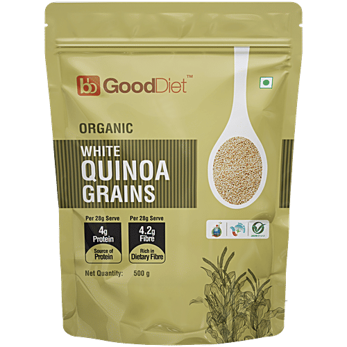 bb Gooddiet Organic White Quinoa Grains|500 g