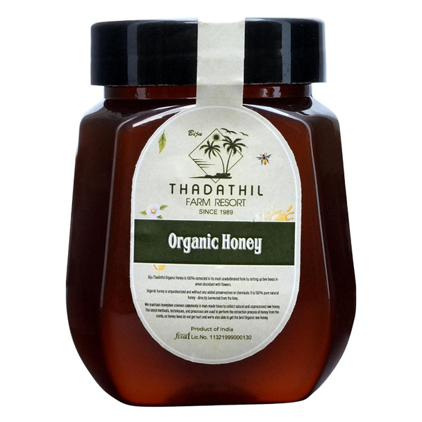 Biju Thadathil Farm Organic Honey 250g - MQA Organic Certified Honey | Wild Forest Raw Honey | Natural Organic Pure & Sugar-Free | | Since 1989