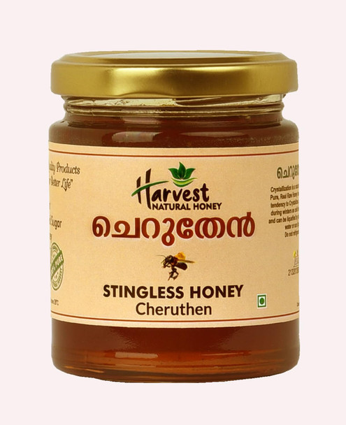 Harvest NATURAL HONEY Cheruthen-Harvest Natural Stingless Bee Honey - 100% Natural Organic Product From Western Ghats Of Kerala - 250 G