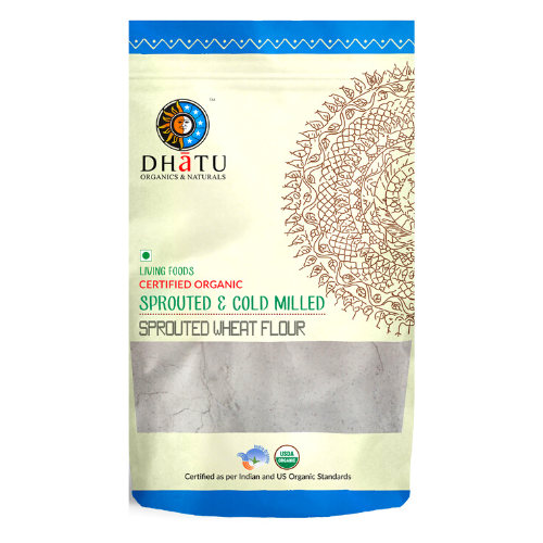 DHATU ORGANICS & NATURALS Sprouted Wheat Flour|500 g