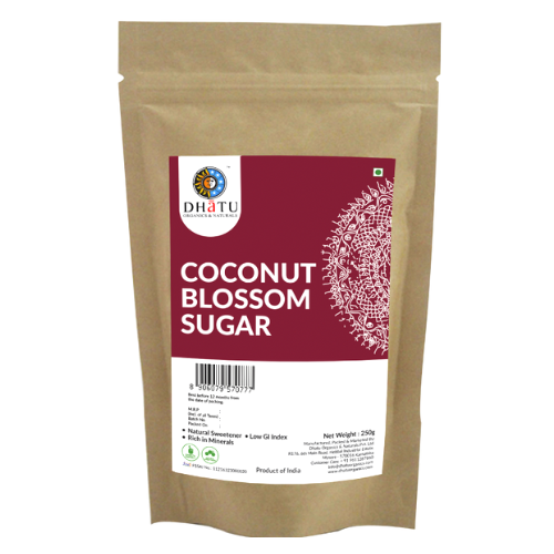 DHATU ORGANICS & NATURALS Coconut Blossom Sugar|250 g