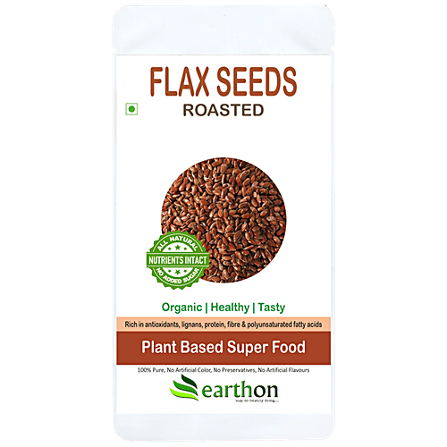 Earthon Organic Roasted Flax Seeds|150 g