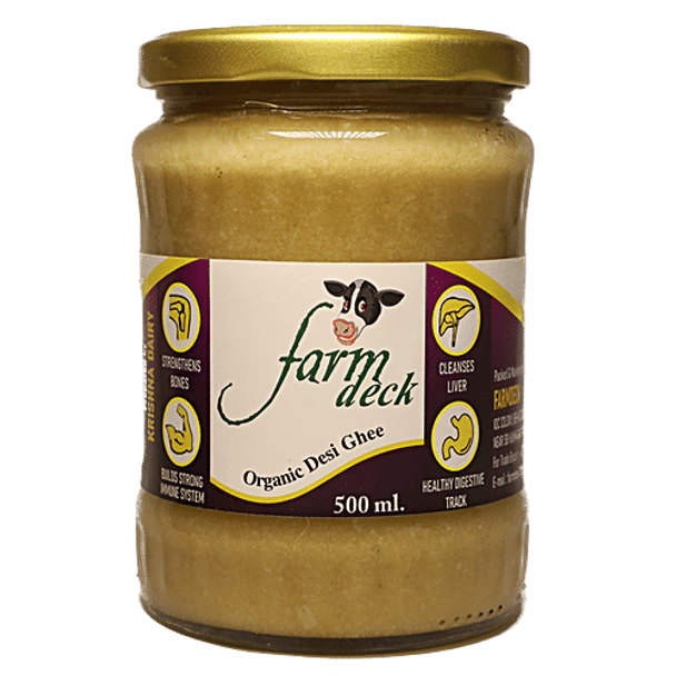 Farmdeck Organic Desi Ghee|500 ml