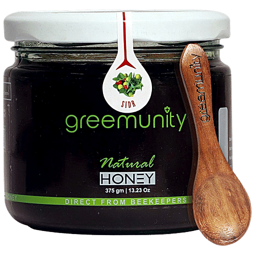 Greemunity Sidr Raw Honey - Sourced From Beekeepers, Natural, Organic|400 g