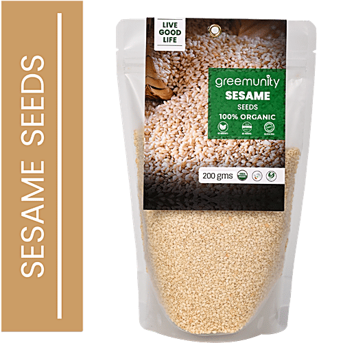 Greemunity Organic White Sesame Seeds|200 g