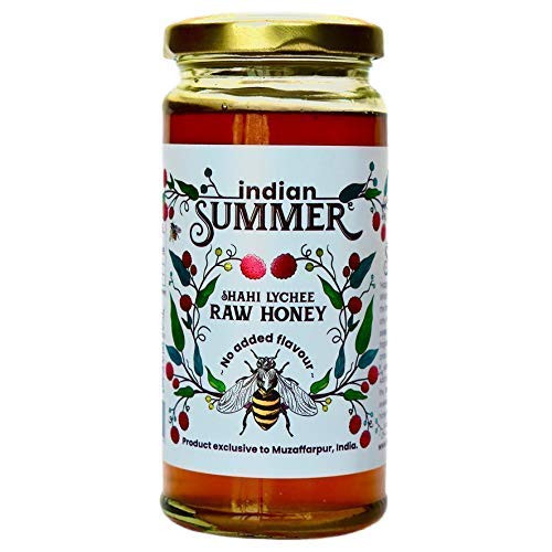 Indian Summer Food | Organic Natural Raw Honey | Unheated Unprocessed | Natural Raw Shahi Lychee Organic Honey | No Added Preservatives All Purpose Honey- 275gm