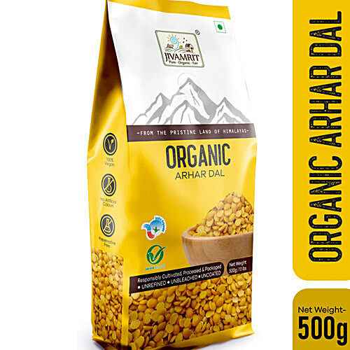 Jivamrit Organic Arhar Dal|500 g