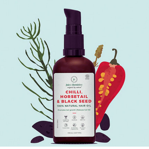 JUICY CHEMISTRY Chilly Horsetail And Black Seed Organic Hair|30 ml