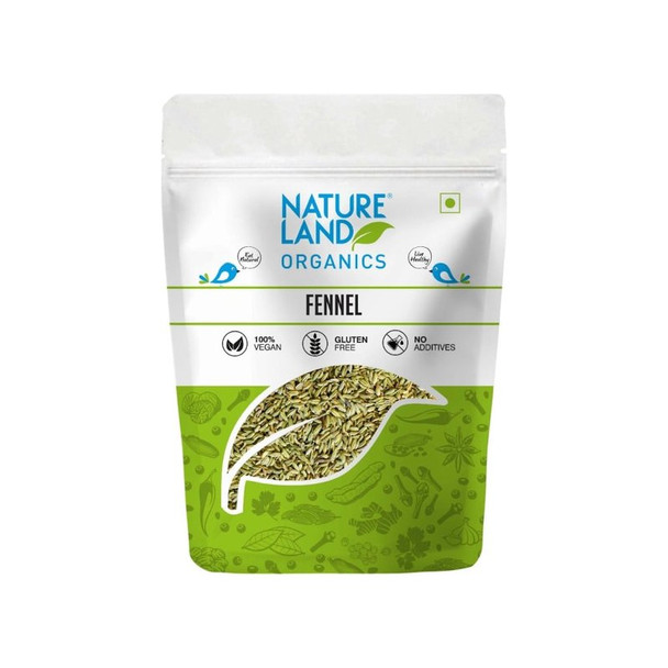 Natureland Fennel Organic Saunf Seeds|100 g