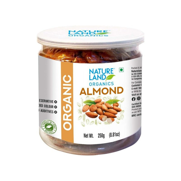 Natureland Organic Almonds|250 g