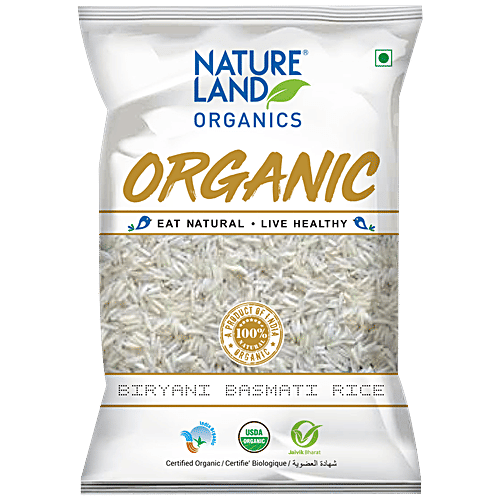 Natureland Organics Biryani Basamti Rice/Akki|1 kg