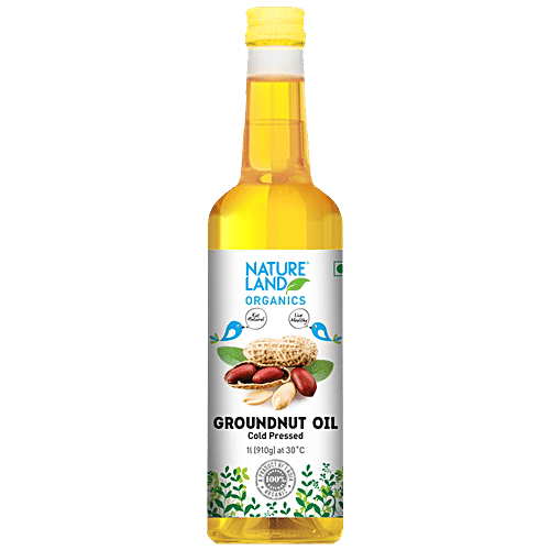 Natureland Organics Cold Pressed Groundnut Oil|1 L