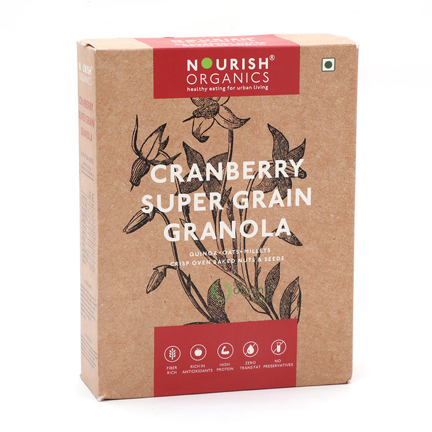 NOURISH ORGANICS Cranberry Granola Bar|300 g