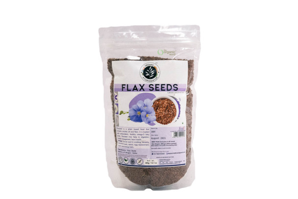 ORGANIC AYURVEDISTAN Flax Seeds|400 g