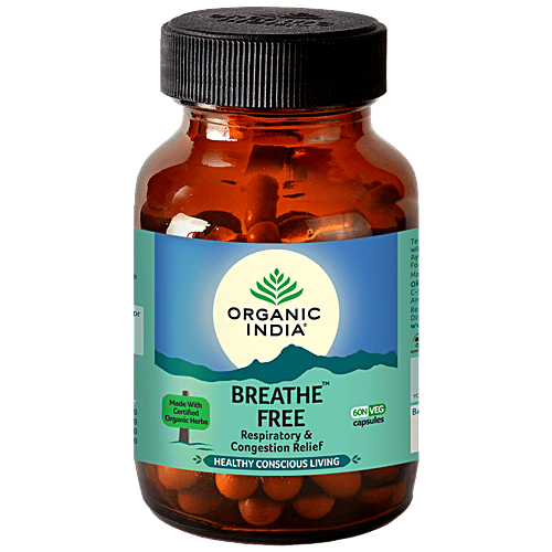 Organic India Breathe Free Capsules|60 pcs
