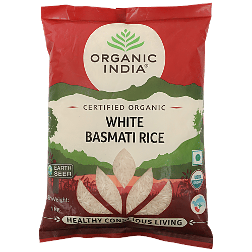 Organic India White Basmati Rice - Certified Organic|1 kg
