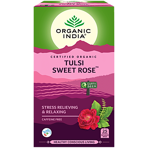 Organic India Infusion Tea - Tulsi Sweet Rose|40 g
