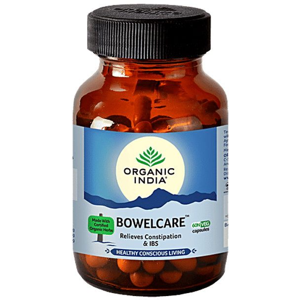 Organic India Bowelcare Capsules|60 pcs