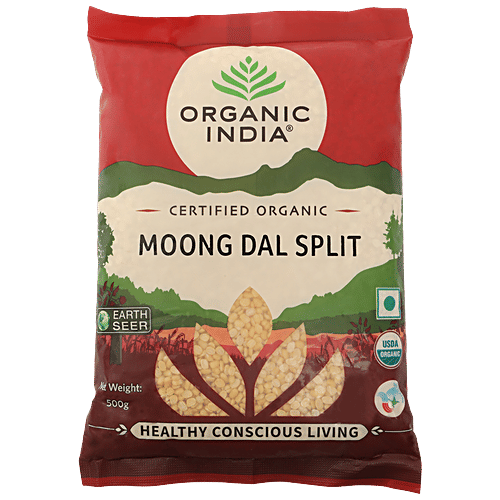 Organic India Moong Dal - Split, Healthy, Pesticide-Free|500 g