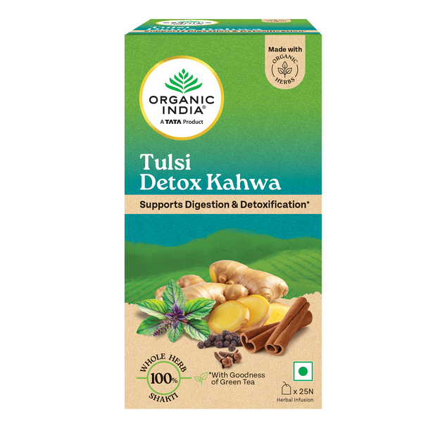Organic India Combo Tulsi Original Tea + Moringa Powder|100 g + 100 g
