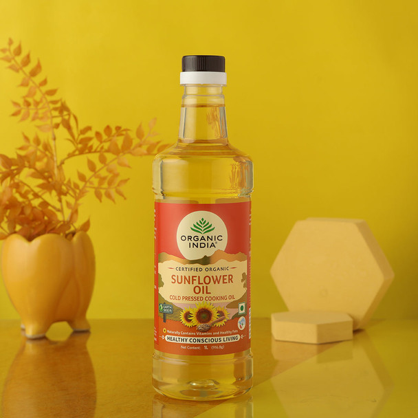 Organic India Sunflower Oil Pack of 3 | 1000mlx3
