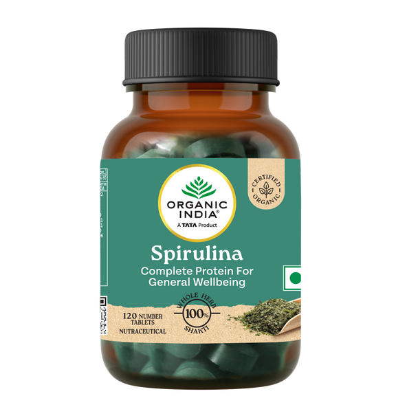 Organic India Spirulina Tablets|120 caps