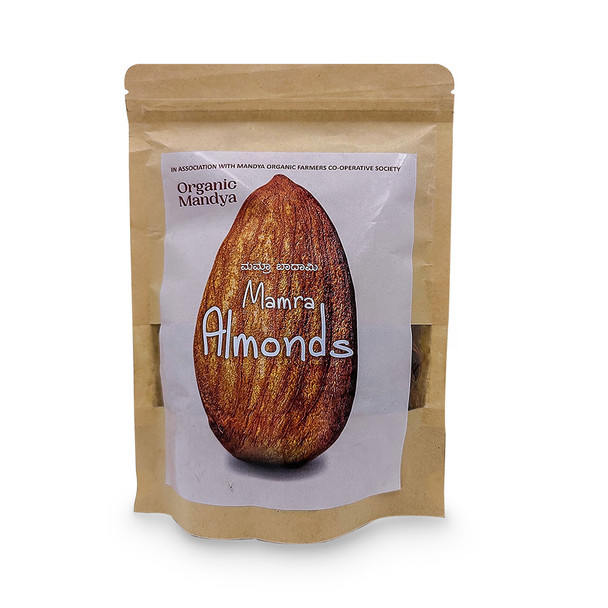Organic Mandya Organic Mamra Almonds|250g