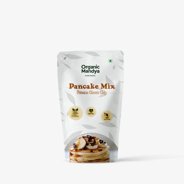 Organic Mandya Millet Banana Choco Chip Pancake Mix|125g