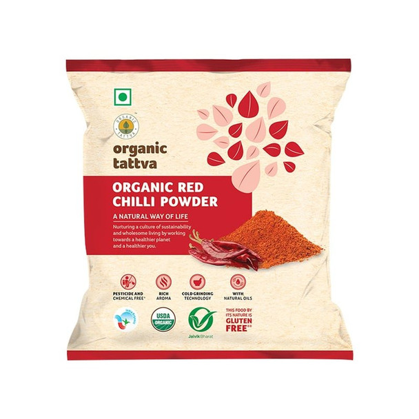 Organic Tattva Red Organic Chilli Powder|100 g