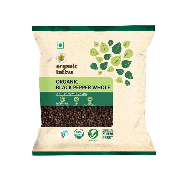 Organic Tattva Black Organic Peppercorns|100 g