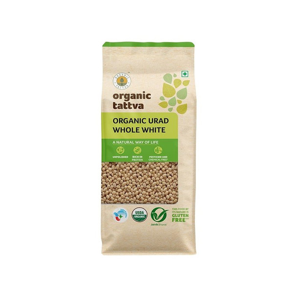Organic Tattva Whole White Organic Urad (Sabut)|500 g