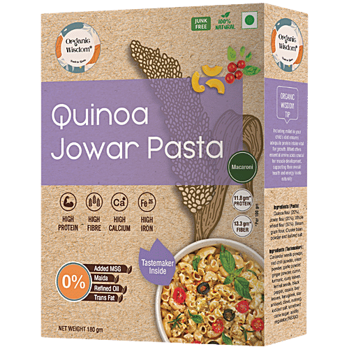 Organic Wisdom Quinoa Jowar Pasta|180 g