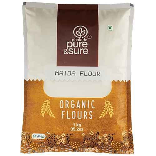 Phalada Pure & Sure Organic Maida Flour - Rich In Fibre & Vitamin|1 kg